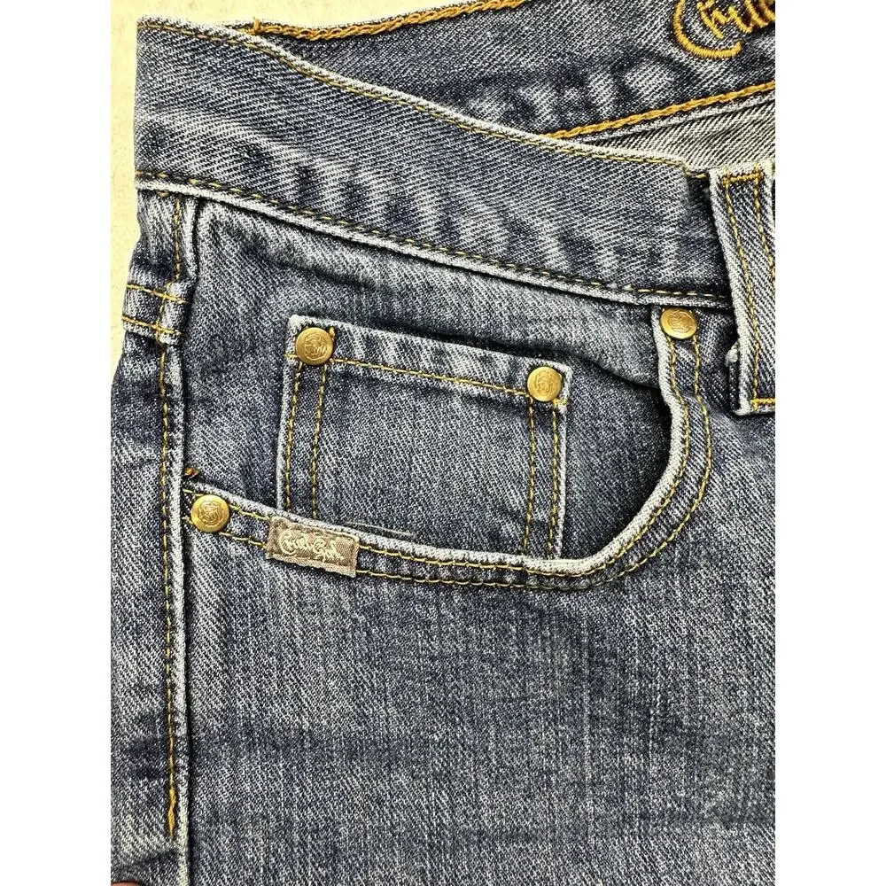 Cruel Girl Denim Jeans Womens 7 Medium Wash Straight Leg Mid Rise Blue Denim - Picture 9 of 9
